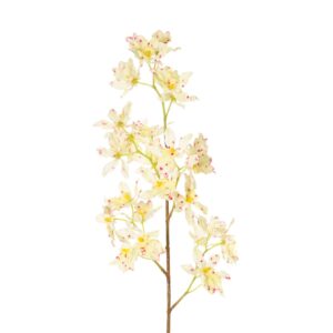 Gele orchidee kunstbloem